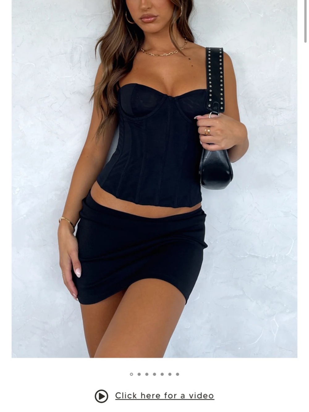 White Fox Boutique Black Mini Skirt - Curve-Hugging Bodycon